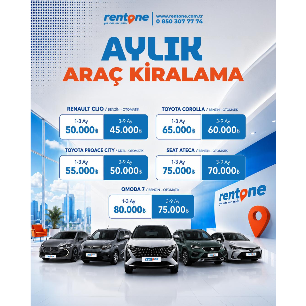 Aylık Araç Kiralama Kampanyası
