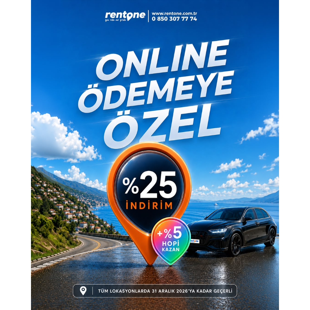 Hopi’ye Özel Rentone’da %25 İndirim + %5 Paracık!